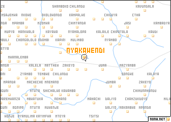 map of Nyakawendi