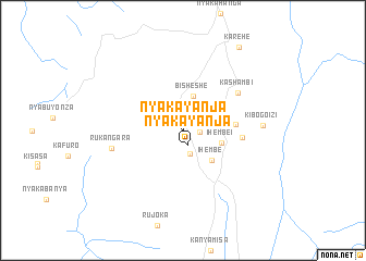 map of Nyakayanja