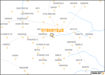 map of Nyakayojo