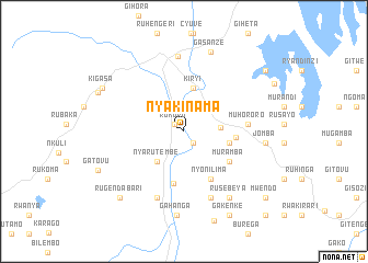 map of Nyakinama