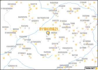 map of Nyakinazi