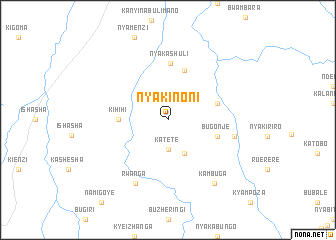 map of Nyakinoni