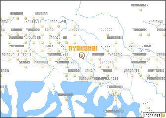 map of Nyakombi