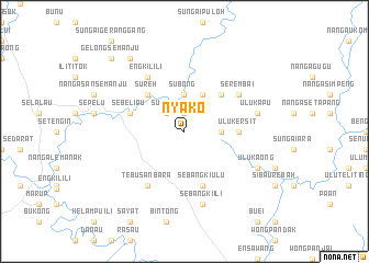 map of Nyako