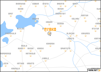 map of Nyako