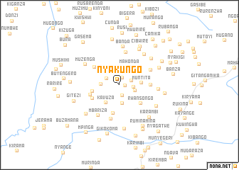 map of Nyakungo