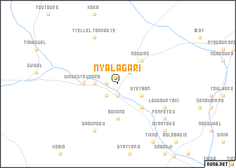 map of Nyalagari