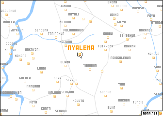 map of Nyalema