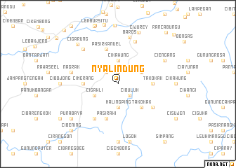 map of Nyalindung