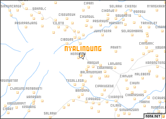 map of Nyalindung