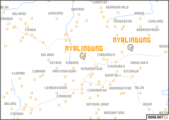 map of Nyalindung