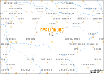 map of Nyalindung