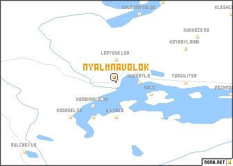 map of Nyalm-Navolok