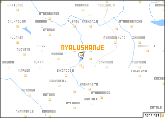 map of Nyalushanje