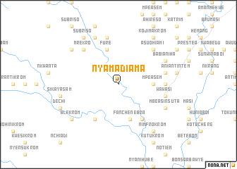 map of Nyamadiama