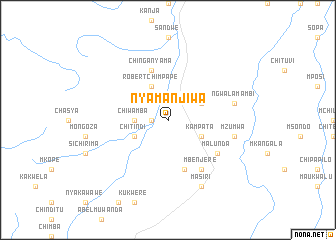 map of Nyamanjiwa