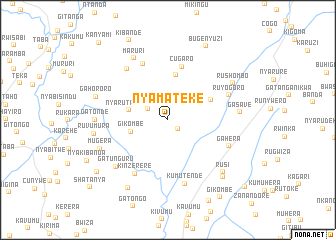 map of Nyamateke