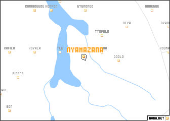 map of Nyamazana