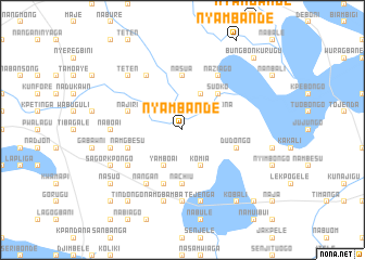 map of Nyambande