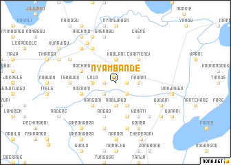 map of Nyambande