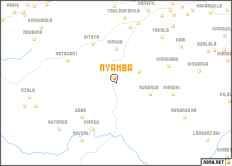 map of Nyamba