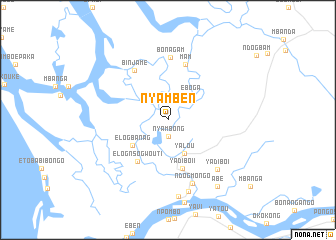 map of Nya Mben