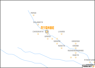 map of Nyambe