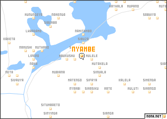 map of Nyambe