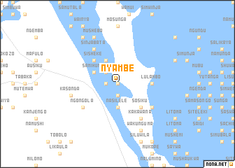 map of Nyambe