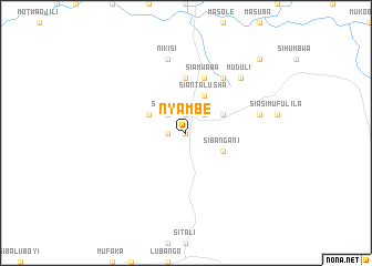 map of Nyambe