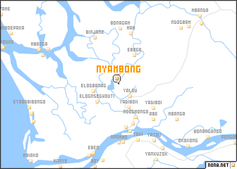 map of Nya Mbong