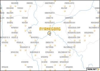 map of Nyamegong