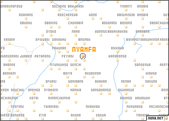 map of Nyamfa