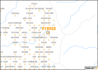 map of Nyamge
