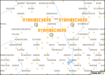 map of Nyamibechere