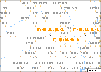 map of Nyamibechere