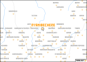 map of Nyamibechere