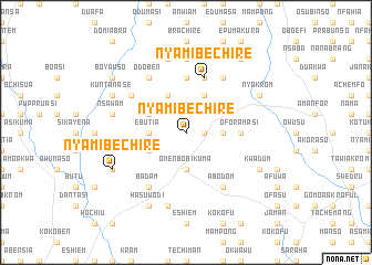 map of Nyamibechire