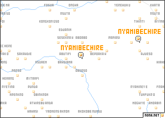 map of Nyamibechire