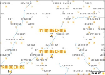 map of Nyamibechire