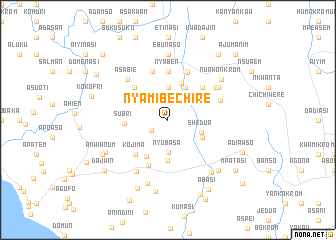 map of Nyamibechire