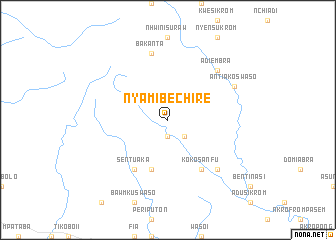 map of Nyamibechire