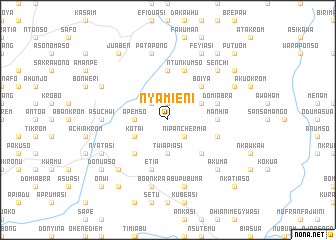 map of Nyamieni