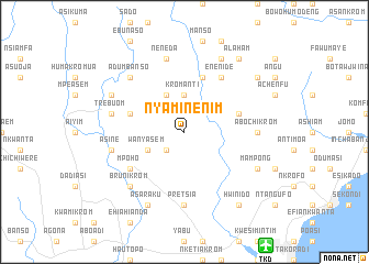 map of Nyaminenim