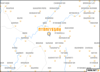 map of Nyamiyedaw