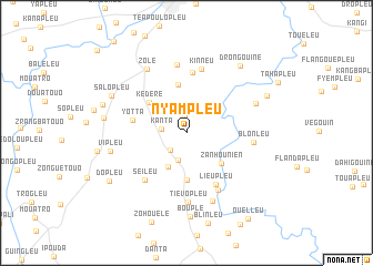 map of Nyampleu