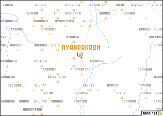 map of Nyamrakrom