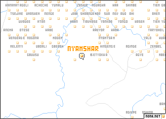 map of Nyamshar