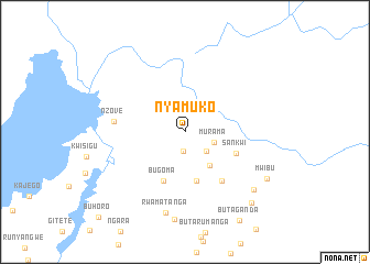 map of Nyamuko