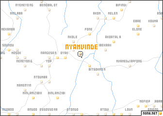 map of Nyamvindé